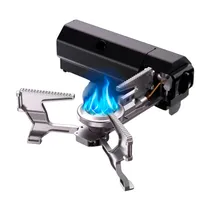 Fogão Portátil Smartfy FP01 - 2600W - Dobrável - A Gás Butano - 1 Boca - Preto