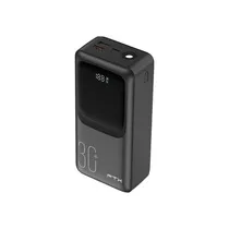 FTX Cargador Portatil FTXPB-30LCD-BK 30000MAH 22.5W c/Cable Negro