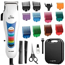 Maquina de Cortar Cabelo Gama GM596 Magnetic Clipper / 9 Em 1 / 110V - Branco