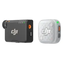 Microfone Sem Fio Dji Mic Mini 2S (1 TX + 1 RX) - Branco e Cinza
