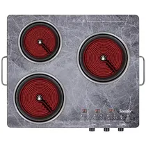 Fogão Elétrico Sonifer SF-3067 - 3500W - 3 Bocas - Infravermelho - 220V 50/60HZ - Cinza