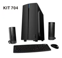 Kit Teclado e Mouse Satellite K-704 Português Preto