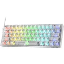 Teclado Gamer Mecânico Redragon Fizz K617CT 60% RGB USB-C Switch Redragon Blue - Transparente (Inglês)