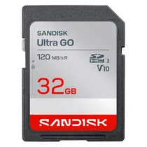 Cartão de Memória SD Sandisk Ultra Go 32GB 120MBS - SDSDUGN-032G-GN6IN