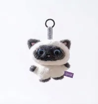 Original Llavero Gato Siames MZ-367 Gris