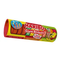 Bala Gelatina Alemã Haribo Travel Giant Roulette Tubo 225G