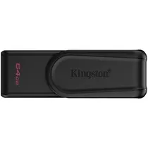 Pendrive de 64GB Kingston Datatraveler Exodia s DTXS USB 3.2 - Preto