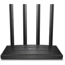 Roteador TP-Link Archer C6 Dual Band AC1200 Mu-Mimo de 1167MBPS com 4 Antenas - Preto
