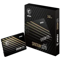 HD SSD MSI Spatium S270 240GB SATA III 2.5" 500/450MB/s
