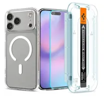 Spigen Capa iPhone 17 Pro Max Ultra Hybrid Clear + Pelicula ACS09896