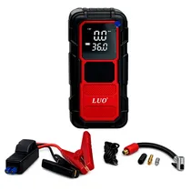 Compressor de Ar Portatil Luo LU-49012 Inflador e Carregador Bateria BLK/Red