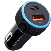 Cargador Vehicular Argom Force C1 ARG-AC-0118BK A00576 - Black