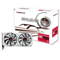 Placa de Video Biostar Gaming 8GB AMD Radeon RX580, GDDR5, VA5825RQ82-Tbaf 1-BS2, 256BITS, 1750MHZ, 1XHDMI, 2XDISPLAYPORT, Branco