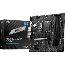 Placa-Mãe MSI Pro B760M-P DDR4 com Socket LGA 1700/Matx - Até 4 DDR4