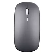 Mouse Dual Mode Sem Fio + Bluetooth 2.4GHZ / 1200DPI / USB - Cinza