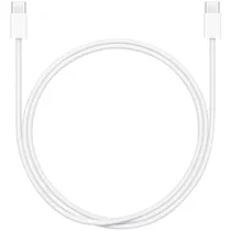 Cabo Apple MQKJ3ZM/A 60W 16I - USB-C / USB-C - 1 Metro - Nylon Traçado - Branco
