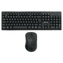 Teclado e Mouse FTX Wir KM250 Mult/Num/Esp/Negro 128779
