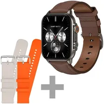 Relógio G-Tide S5 Pro com Bluetooth - Pale Gold + 2 Pulseiras