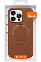 Peining Capa iPhone 15 Pro Max Leather Midstand Colores Varios