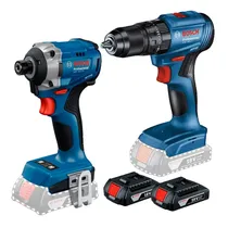 Combo 2 Em 1 Kit Bosch Parafusadeira GDR 18V-215 + Furadeira GSB 185-Li – com 2 Baterias