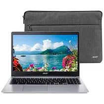 Notebook Acer Chromebook 315 CB315-4H-P8FZ Intel Pentium N6000 Tela HD 15.6" / 4GB de Ram / 128GB Emmc / Chromeos - Pure Prata (Inglês)