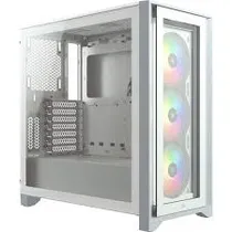 Gabinete Corsair 4000X Blanco RGB Icue Vidrio Templado