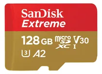 Memory SD MICRO128GB Sandisk Extreme 190-90MB c/Adaptador