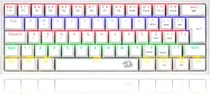 Teclado Redragon K617-R Fizz Rainbow Gray White/RGB Blue Switch 60% Hotswap