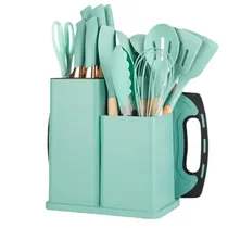 Kit Utensilios de Cosinha 19PCS Verde