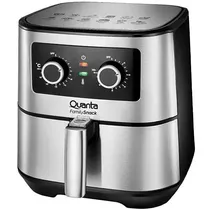 Fritadeira Elétrica Quanta Family Snack QTAF500 1.700 Watts 5.5 Litros 220V ~ 50/60 HZ - Preta/Prata