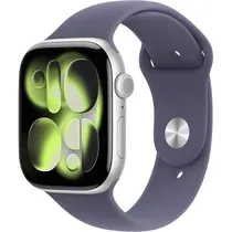 Apple Watch S11 Caixa de Alumínio Em Prata e Pulseira Esportiva Em Cor Purple Fog 46 MM p/M MEV94LW/A