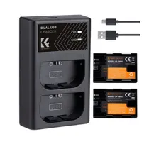 Kit K&F LP-E6NH 2 Baterias + Carregador 28.0021