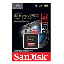 Memória Sandisk 256GB Extreme Pro 200MB's