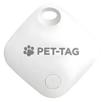 Mini Rastreador GPS Pet-Tag para Mascotas Compativel com Apple - Branco