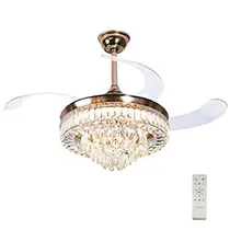 Ventilador Satellite A-FAN8101 com Luminária 66W / Bivolt - Dourado (Teto)