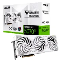 Placa de Vídeo Asus Tuf Gaming Nvidia Geforce RTX-5070TI 16GB GDDR7 - TUF-RTX5070TI-O16G-White