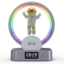 Speaker Smart Vision Y-558 RGB/ BT/ FM/ USB/ SD/ Aux/ Carg.Wireles 5W - Silver
