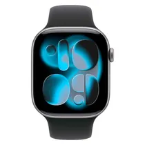 Apple Watch Series 11 MFC94LW/A Caixa Alumínio 46MM Cinza Espacial - Esportiva Preto s/M