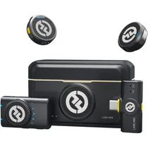 Microfone Sem Fio Hollyland Lark M2 Mini Combo (2TX + 2RX) - USB-C - Recarregável - Preto
