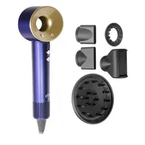 Secador Abc A3005 Kit 5 Em 1 220V Azul Dourado Super Hair