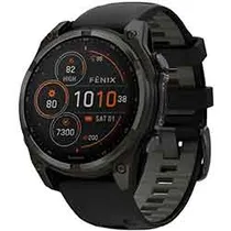 Relógio Smartwatch Garmin Fenix 8 Sapphire Solar - Carbon Cinza (010-02906-10)