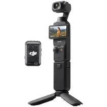 Estabilizador Dji Osmo Pocket 3 Creator Combo PP-101 com Câmera de 3 Eixos 4K Ultra HD - Preto (Anatel)