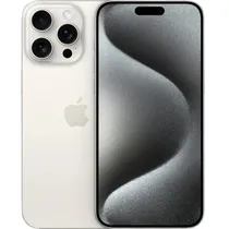 Apple iPhone 15 Pro Max 256GB LL Tela Super Retina XDR 6.7 Cam Tripla 48+12+12MP/12MP Ios 17 White Titanium - Swap 'Grade A' (Esim)(1 Mês Garantia) / Fully Tested - 100% Funcional