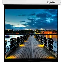 Tela de Projeção Elétrica Quanta QTTLE120 120" 220V - Branco
