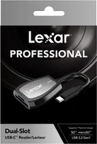 Lector de Memoria Lexar RW470 Dual Slot SD/Micro SD Type-C (LRW470U-RNHNG) 312MB/s