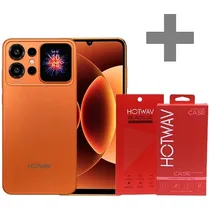 Celular Hotwav X100 Se Dual Sim de 64GB/4GB Ram de 6.75" 13MP/5MP - Magma Orange + Capinha + Película