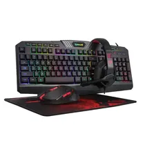 Redragon Teclado + Kit S149 Eng 4EN1 Mouse+Auricular+Mousepad