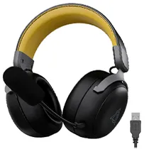 Headset Gamer Ajazz AHM08 Max / Wireless - Preto / Cinza (986925)
