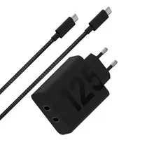 Carregador de Parede Motorola Turbopower 125W Duo MCD-1259 USB-C - Black