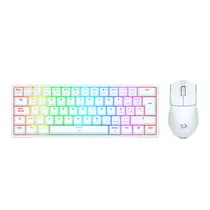 Kit Mouse e Teclado Redragon S143W - 7200 Dpi - Inglês - Branco